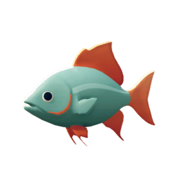 Orange Greenfin Fish