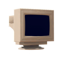 Black and White Monitor